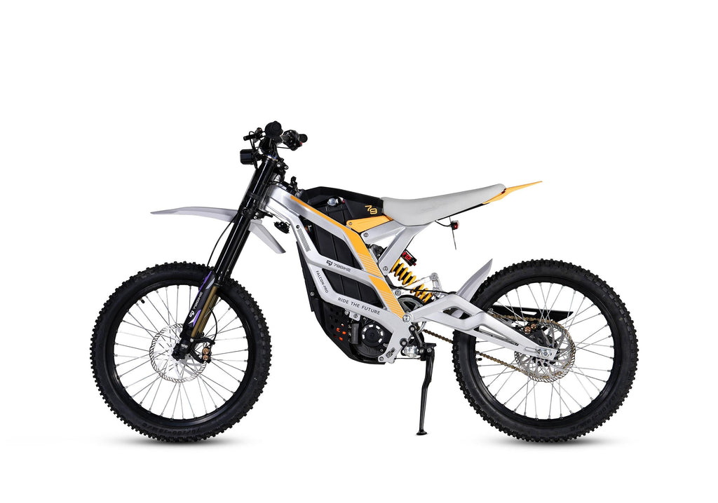 79Bike Falcon Pro – Silver Metallic / Yellow